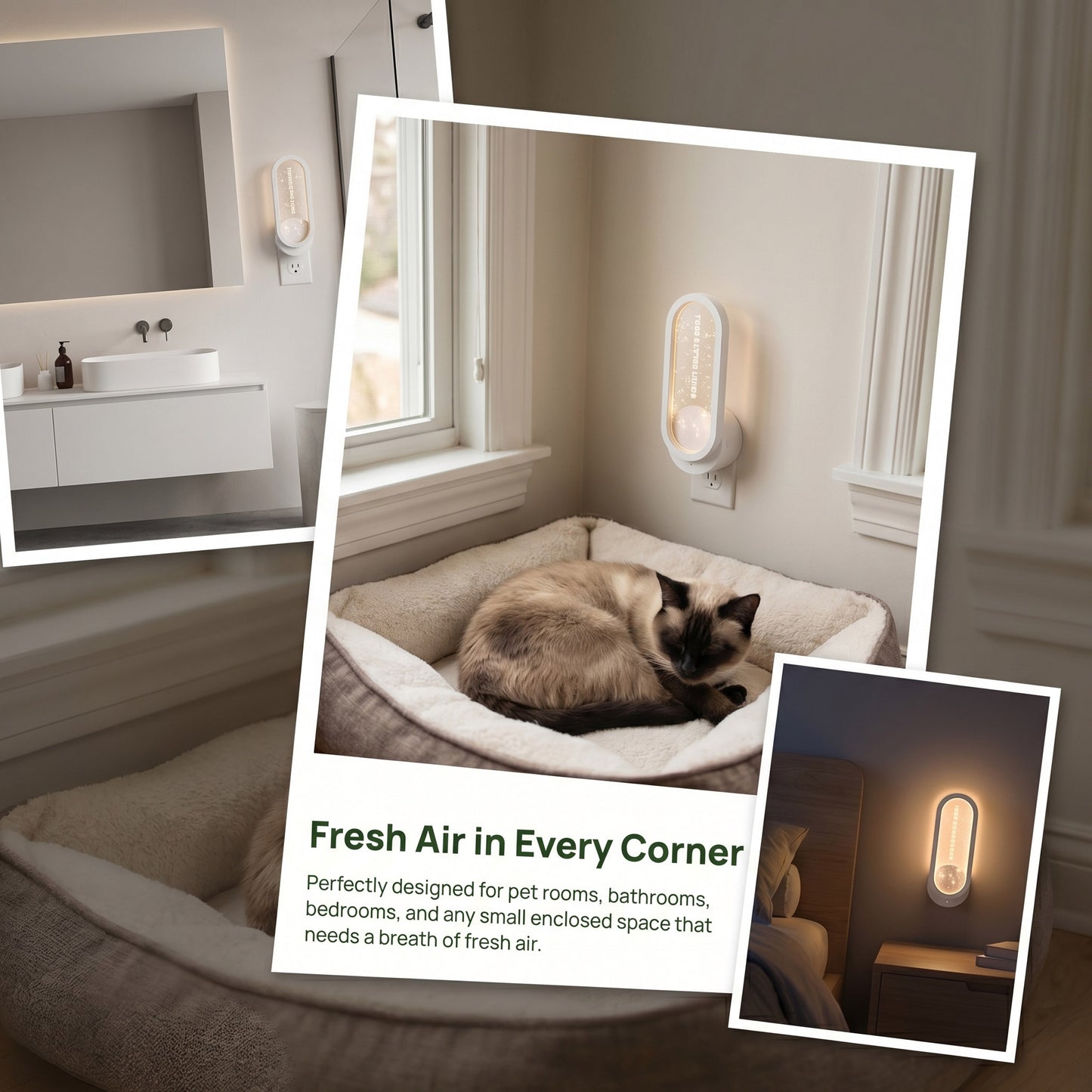 Starry Sky Night Light Air Purifier – Suitable for pet areas and bathrooms