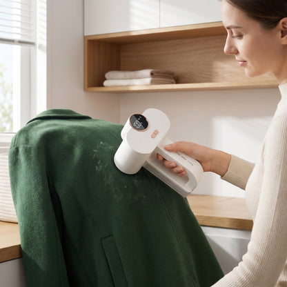 DOMKAKA Dual-Head Digital Display Fabric Shaver with Built-in Light