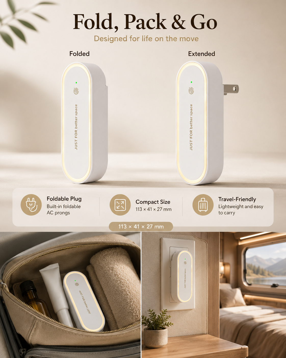Plug-In Pet Odor Air Purifier – Filterless