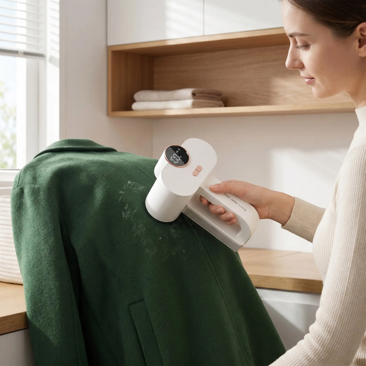 Dual-head lint remover with light