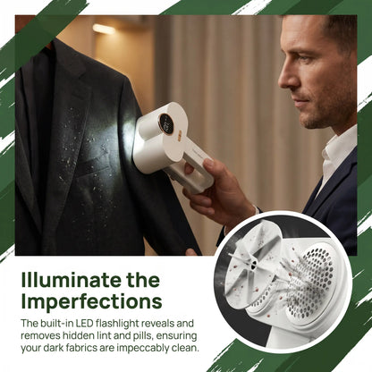 Dual-head lint remover with light
